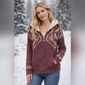 🤍❤️ Warm Hooded Sweater With Zipper 😍